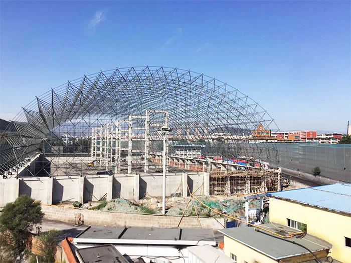 建德华亭煤矿储煤棚网架工程